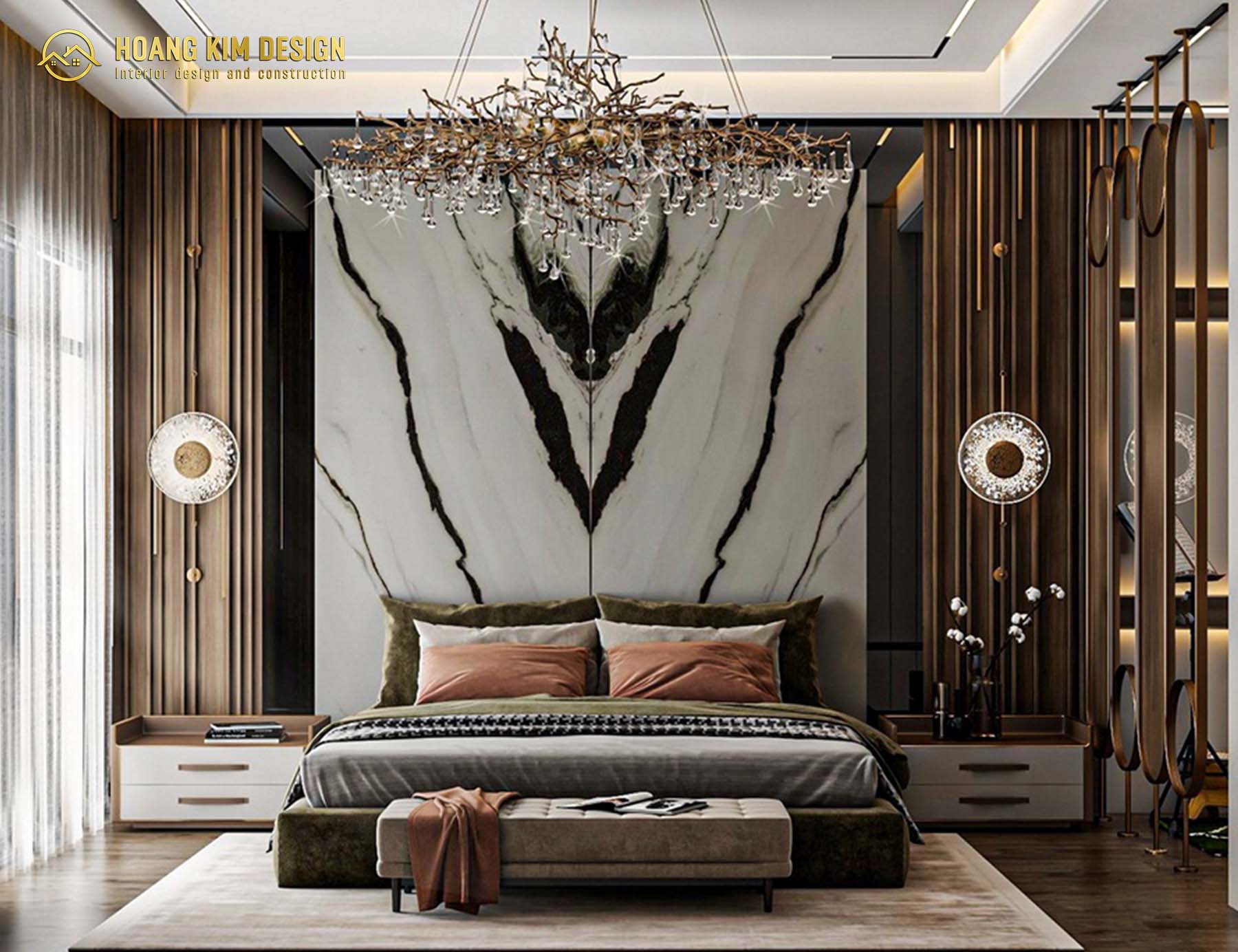 Phòng ngủ phong cách Luxury thời thượng